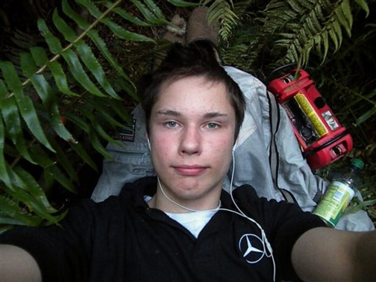 Colton Harris-Moore took this photograph of himself in July 2009 while on the run.